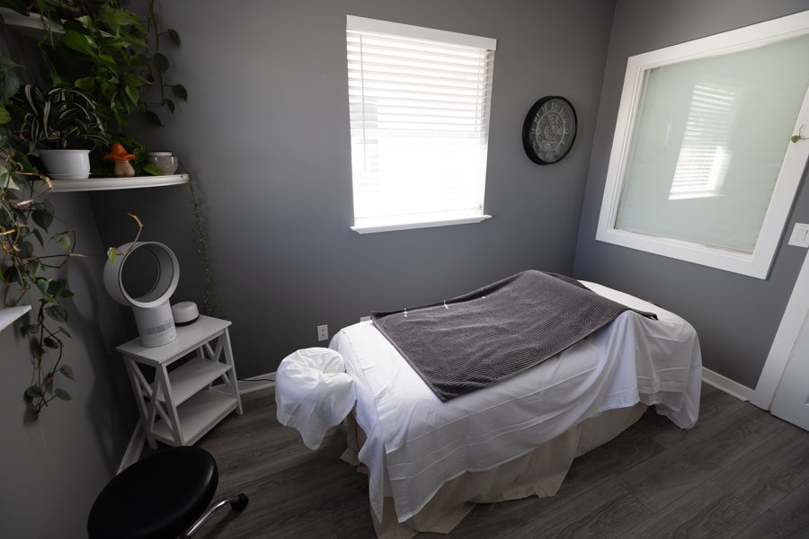 Studio 1 fourth angle showing the rolling stool and equipment.